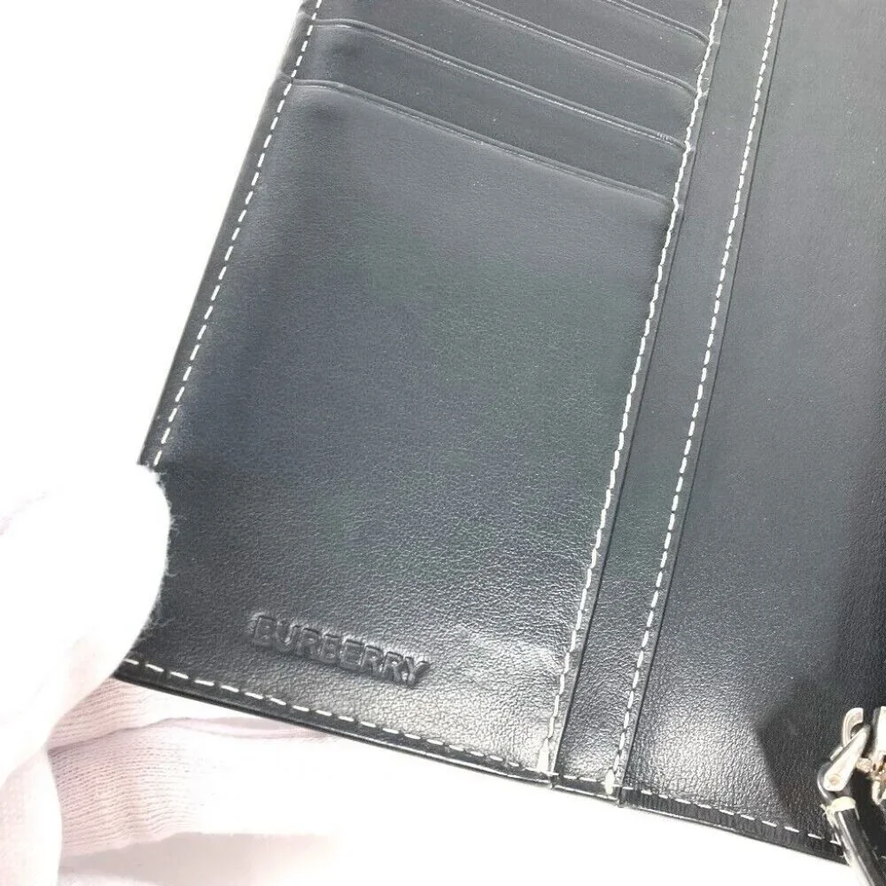 Auth BURBERRY 8052803 Long wallet giant check Bifold Long Wallet PVC Brown - Picture 12 of 12